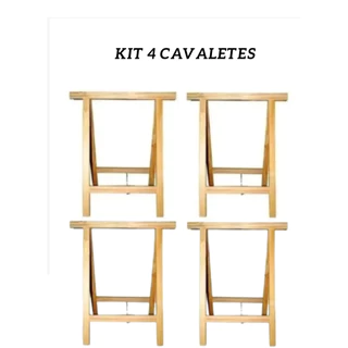 Kit 4 Cavaletes Profissional Multiuso 80 X 50