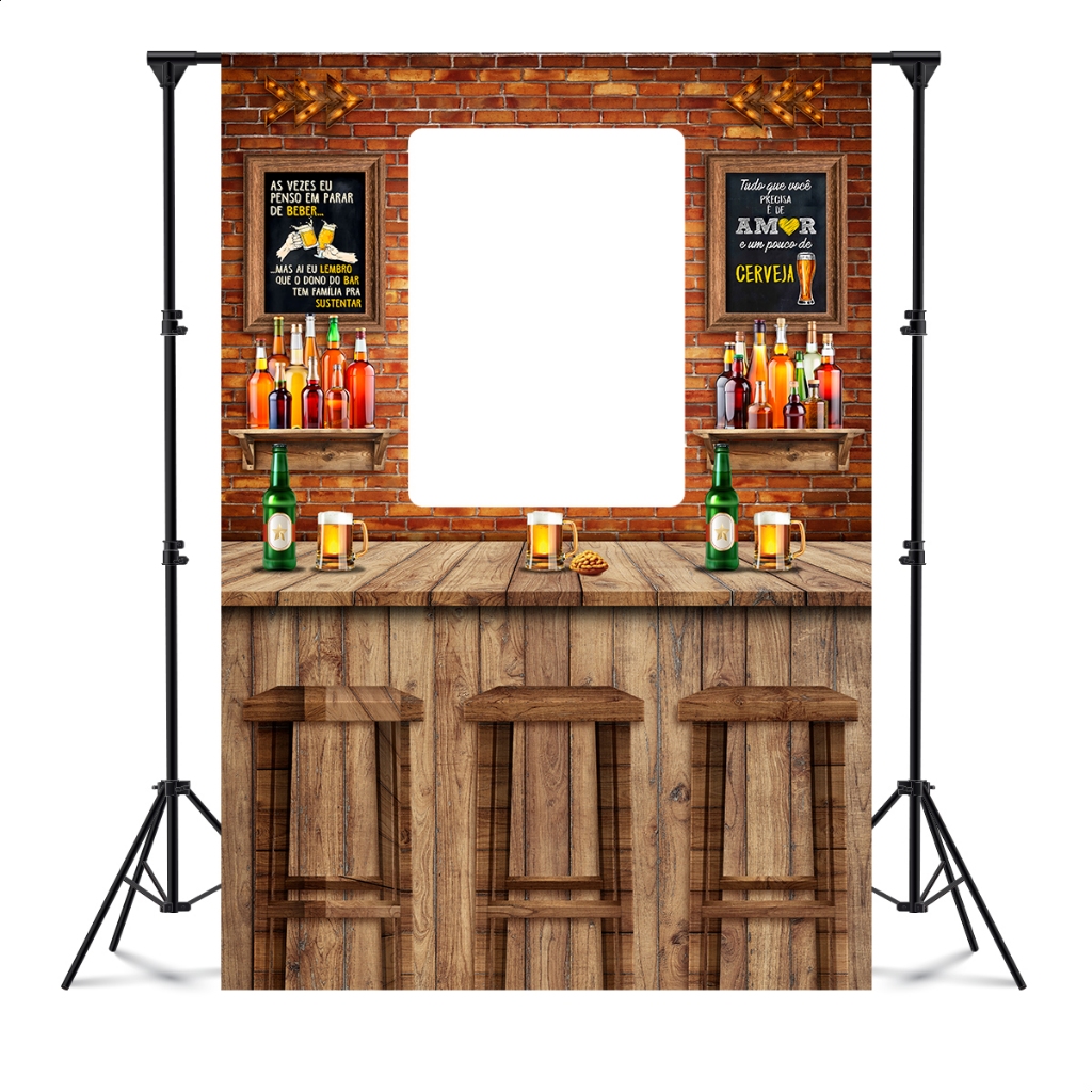 Painel Vazado Interativo Retangular Sublimado Tema Boteco | Shopee Brasil