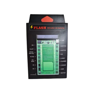 Flash Ativador de Bateria 6G, 7G/7P, 6P/6S/6SP/SE, 5C/5S, 4S, 4G, MotoG, MotoX, Mi, Sony, Samsung