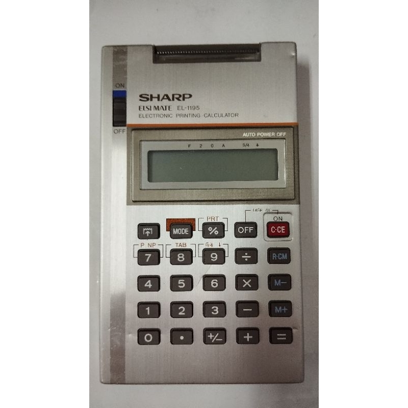 Calculatrice Vintage SHARP ELSI MATE EL-120 – Fonctionnelle, Occasion