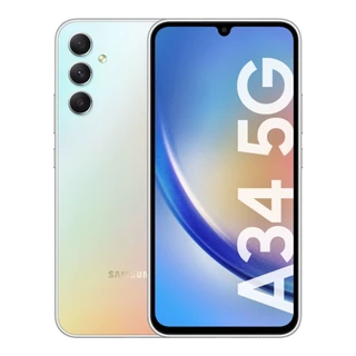Smartphone Samsung Galaxy A34 SM-A346M Dual Chip 128GB 5G 6GB RAM Prata