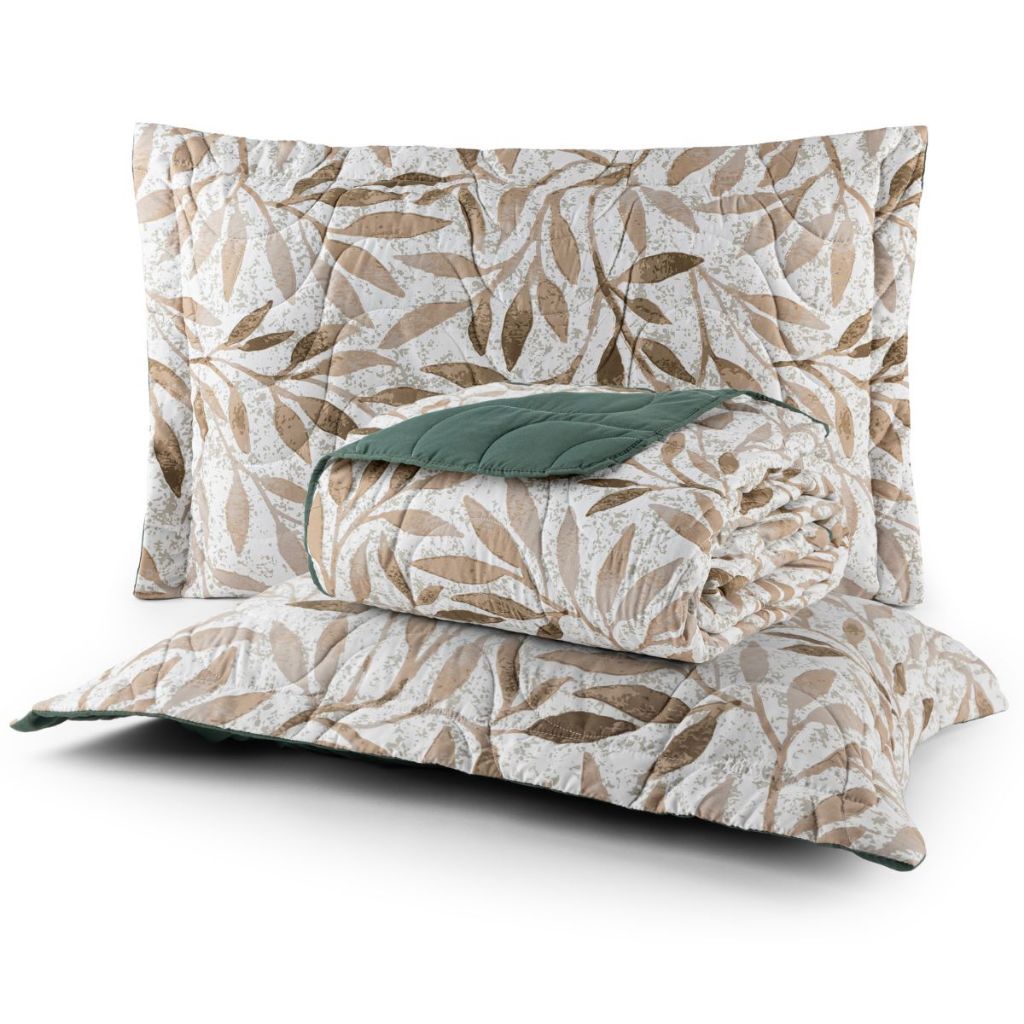 Cobre Leito Queen 3 peças Dupla Face 200 Fios Estampado Colori