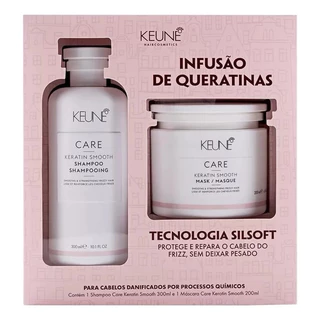 kit Keune Care Keratin Smooth - Shampoo e Máscara
