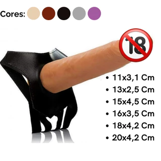 Cinta Peniana Com Pênis De Silicone Sex Shop Strap On Cintaralho em Oferta na Shopee