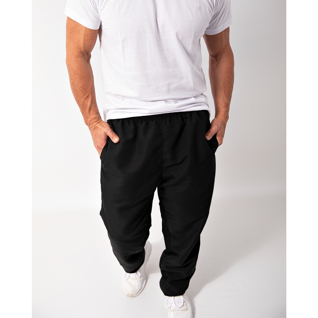 Calça de tactel forrada adulto masculina e feminina com 3 bolsos