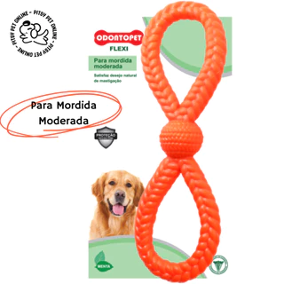 Brinquedo para Cachorro Super Resistente Odontopet Argola Dupla 22kg
