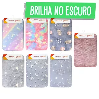 Tapete de Banheiro Brilha no Escuro 40x60cm Absorvente Soft Macio Antiderrapante Felpudo Infantil p/ Crianças Adultos Decoração