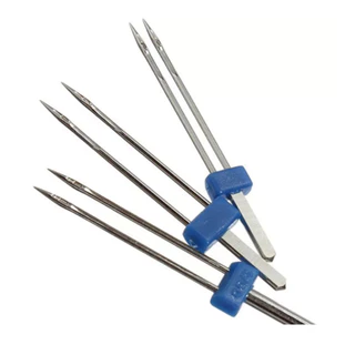 3 Agulha dupla para maquina domestica 2mm/3mm/4mm - 14