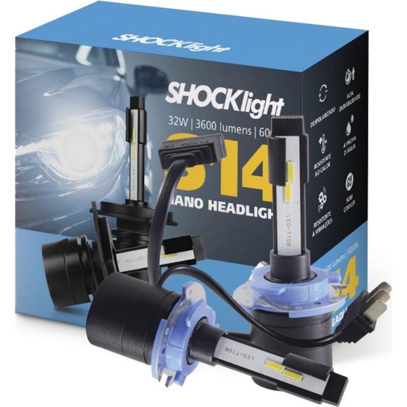 Par de Lâmpadas s14 H15 OU H13 Modelo Nano Led