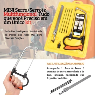 Arco De Serra Mini Serrote Para Vários Materiais Artesanato Favorito