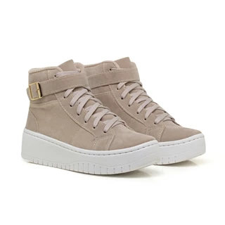 Tênis feminino Cano Alto Fivela Casual Super Confortável Promoção