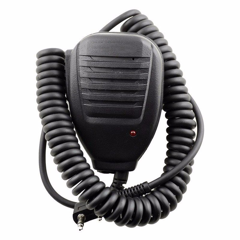microfone ptt c/ falante para radio baofeng quansheng de som de duas vias walkie talkie com defeito