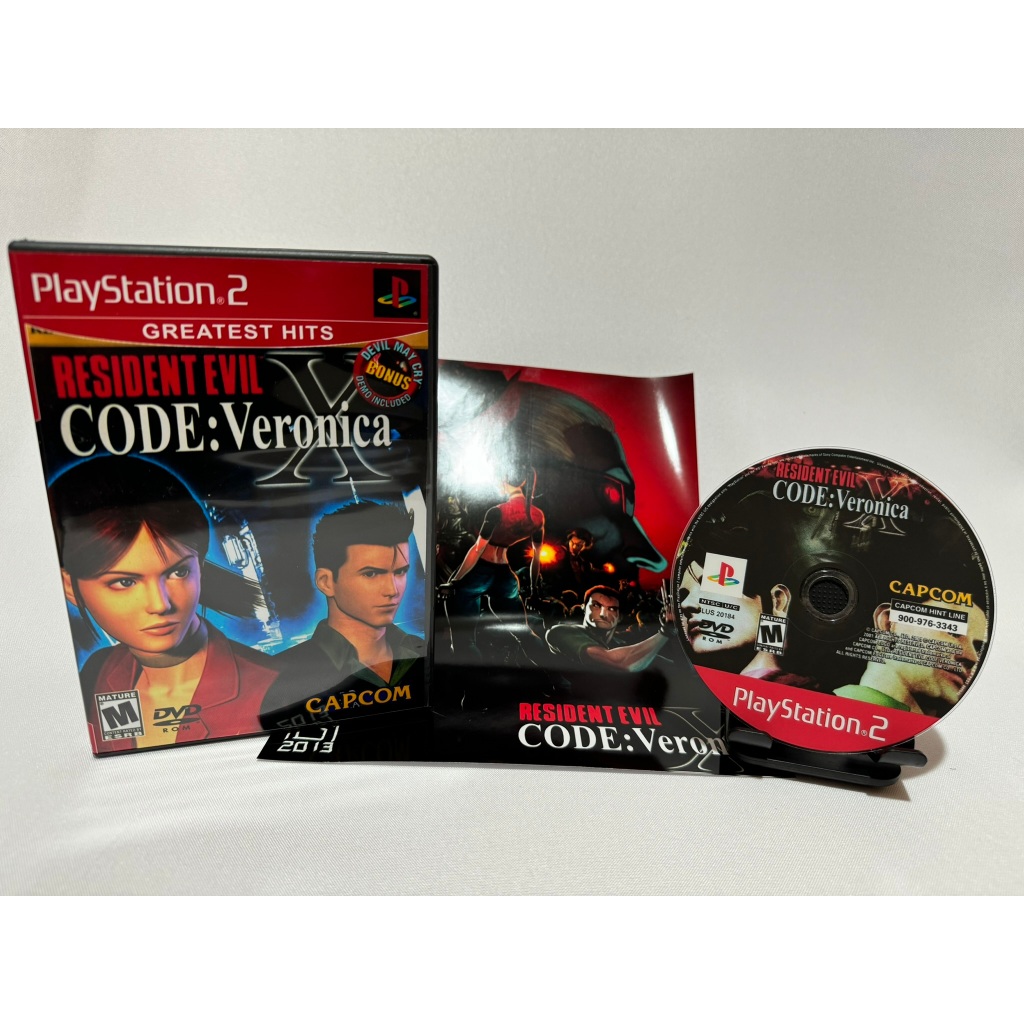 Resident Evil CODE: Veronica X com Pôster para PS2 PT BR | Shopee Brasil