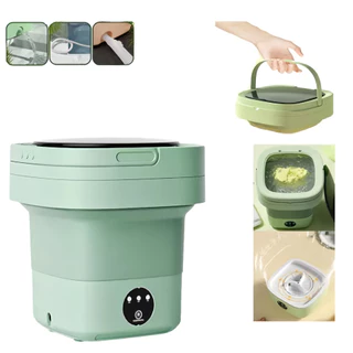 Mini máquina de lavar roupa 8L dobrável portátil moderna máquina de lavar automática roupa interior de viagem