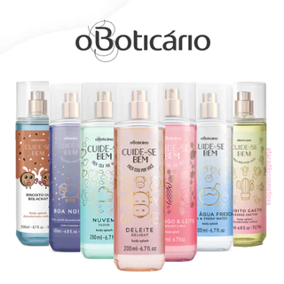 Body Splash Colônia Cuide-Se Bem O Boticário - Deleite, Bendito Cacto, Beijinho, Nuvem, Rosa e Algodão, Show de Banho, Maracujá