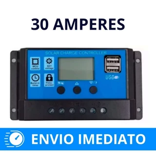 Controlador de Carga Painel Solar 30a USB 12/24V PWM