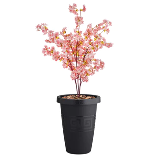 Arranjo Artificial Decoração Cerejeira Com Vaso De Planta Enfeite Casa Sala