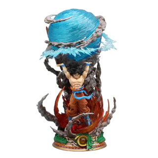 Action Figure Estatua Iluminada Genki Dama Goku Dragon Ball Z 25cm PVC Colecionavel Anime Geek
