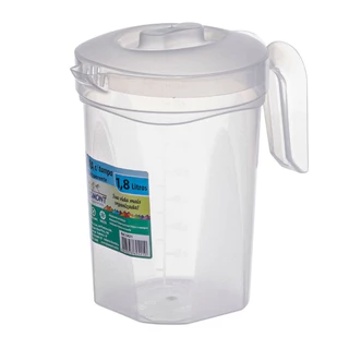 Kit 2 Jarras De 1,8 Litros Com Tampa Transparente Suco Bonita