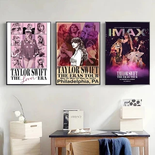 Quadro decorativo Pop Cantor T-Taylor Swift Palco Foto Posters 40x60