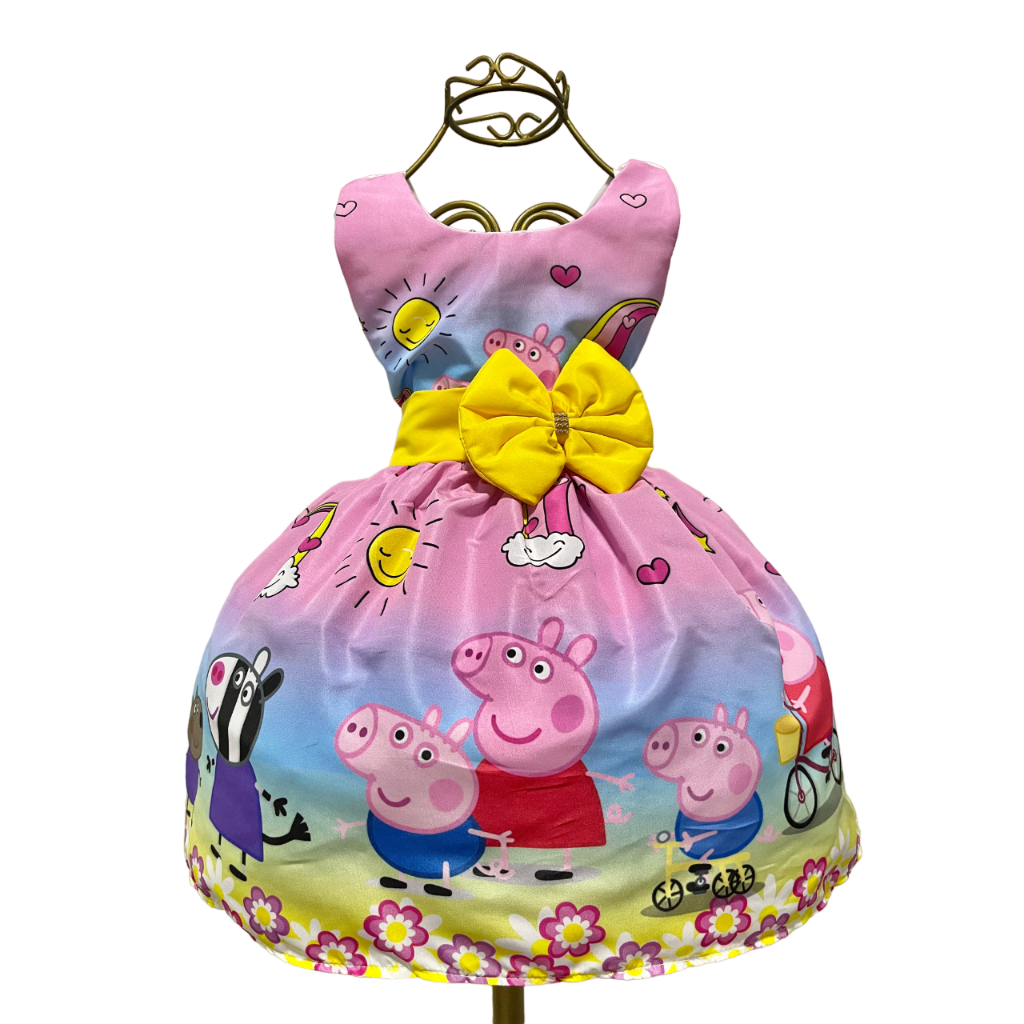 Tutu Roupa Peppa Para Aniversario Fantasia Da Peppa Pig MercadoLivre