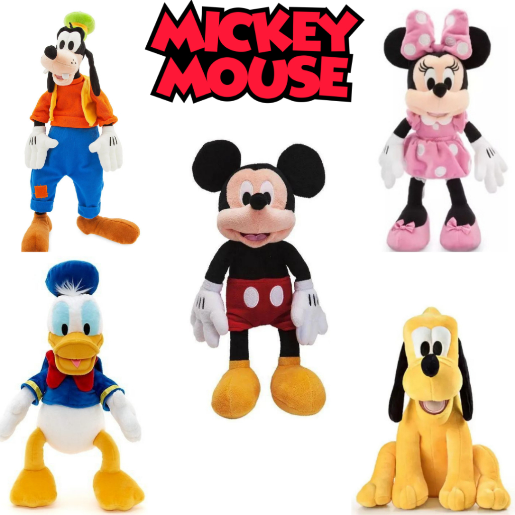 Pelúcia Turma do Mickey Mouse 45cm Minnie Pateta Pluto Pato Donald 100% ...