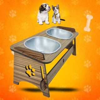 Comedouro Pet Suspenso Para Cães e Gatos Elevado