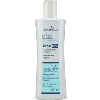 LOÇÃO HIDRATANTE SPA SOFISTICATTO COSMÉTICOS CORPORAL UREIA