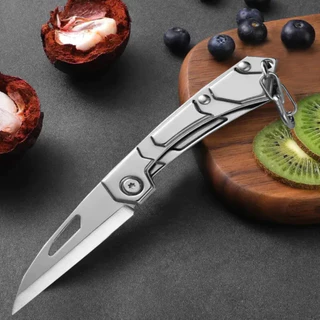 Canivete Inox Com Clip Cabo Inox Ideal Acampar Trilha E Pesca Novo