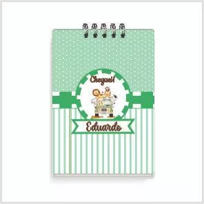 20 bloquinhos capa dura + 20 canetas personalizados para brindes e lembrancinhas
