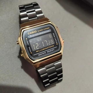 Relógio Vintage F-91W Retrô Unissex Digital Aço inox relogio