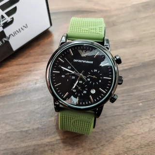 Relógio Social Funcional EA AR1979 Dial Analógico Masculino Relogio