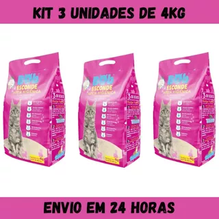 Areia Higiênica para Gatos Bob Esconde com Extrato de Mandioca Biodegradável 12 Kg