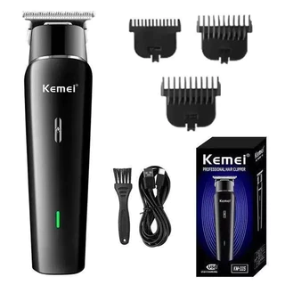 Máquina De Cortar Cabelo Profissional Aparador Recarregável Elétrico Versátil USB Homens Kemei -1113