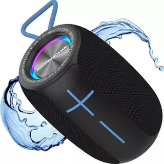 Caixa De Som Bluetooth 5.0 Portátil Com Led Rgb Ipx6 Bateria De Longa Duração A Prova D'água