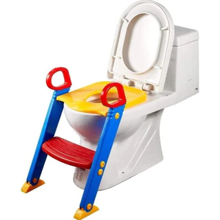 Troninho Infantil Com Escadinha Assento Redutor de Vaso Sanitário Para Desfralde Multmaxx