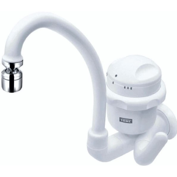 Torneira Elétrica Bica Alta Móvel Fame Super Quente 5400W Branco