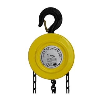 Talha Manual 1 Tonelada 1000 Kg Com Corrente 3 Metros TNT