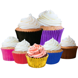 100u Forminha de Papel Forneável Cupcake Muffins Mini Bolo Branco Nº0B