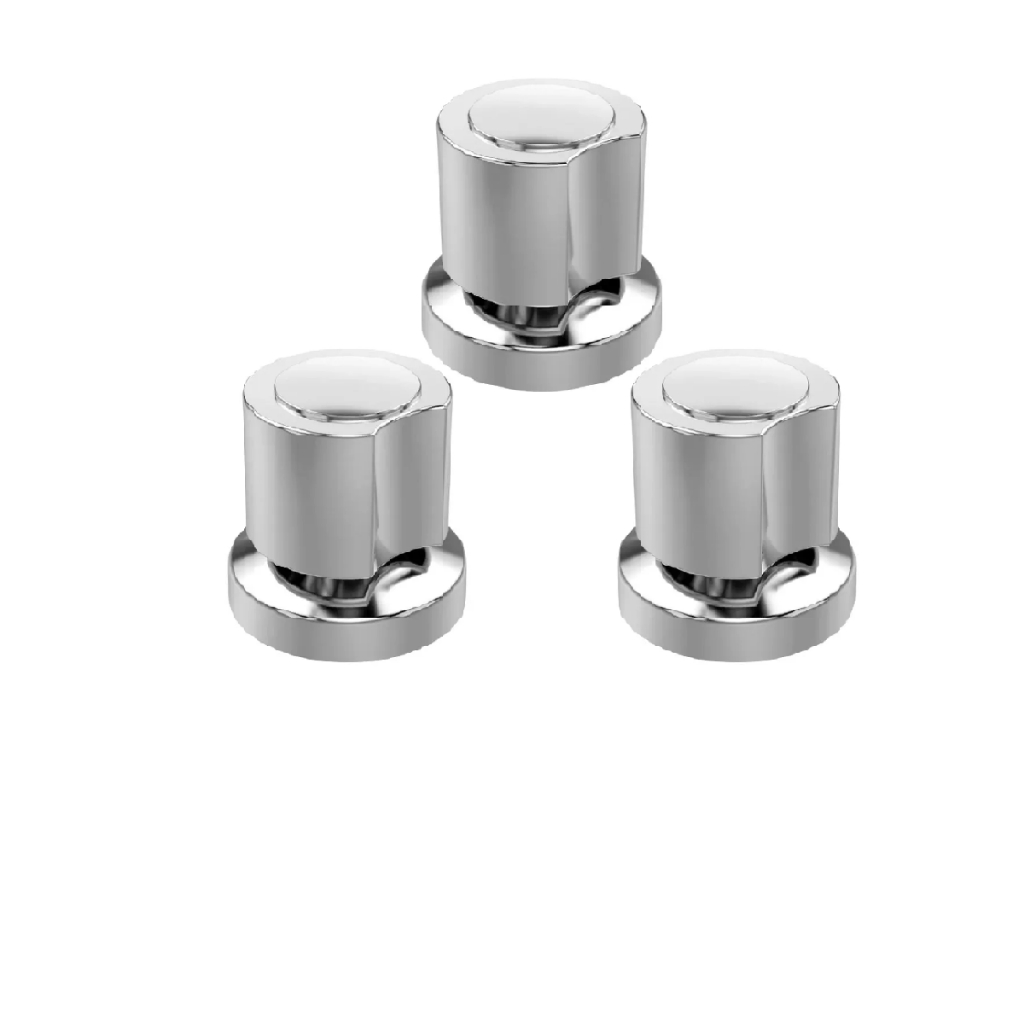 KIT 3 Acabamento Registro Banheiro C 40 ABS Cr Padrao Deca