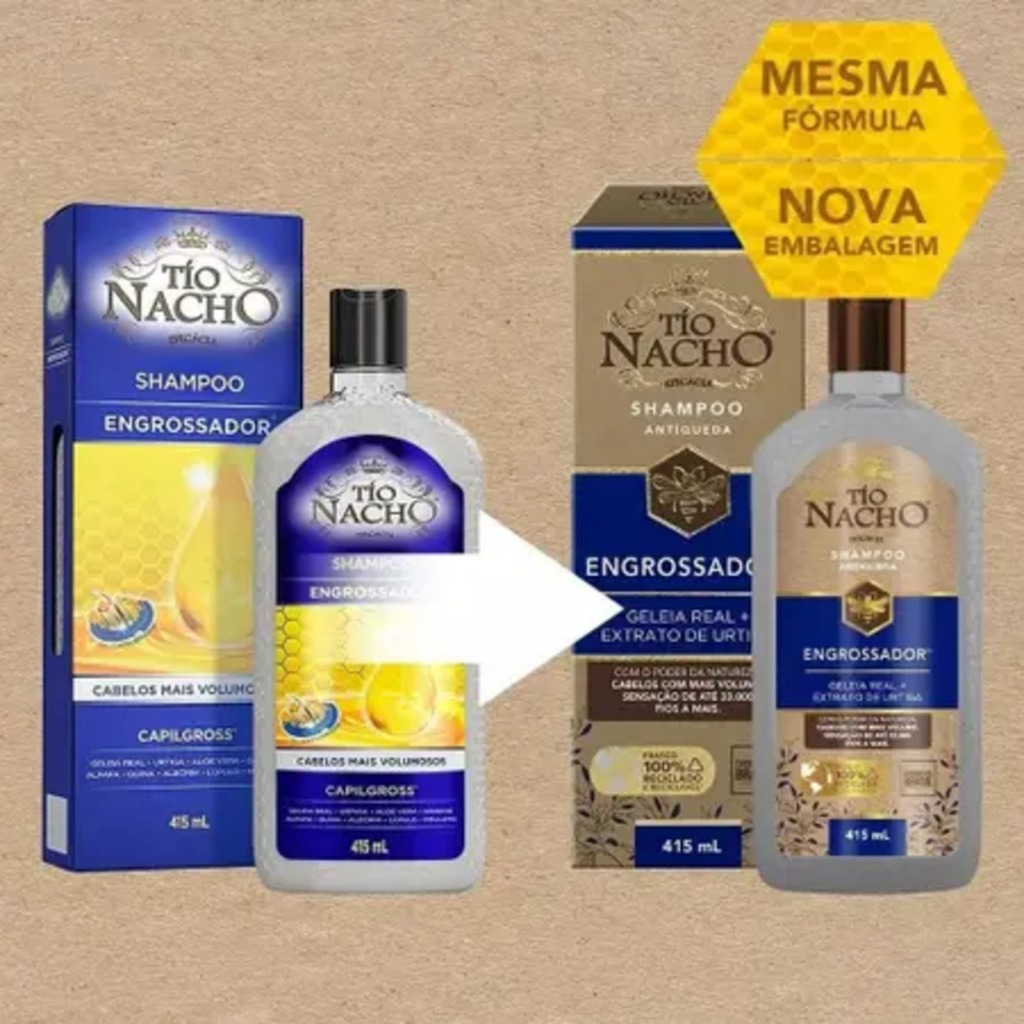 Shampoo Anti-queda Tio Nacho Engrossador 415ml (NOVA EMBALAGEM ...