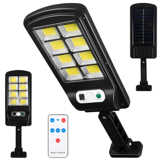 Luminária Solar LED Refletor de Parede Sensor de Presença à Prova D'água com Controle Remoto