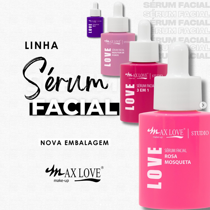 Sérum Facial Rosa Mosqueta - Max Love | Shopee Brasil
