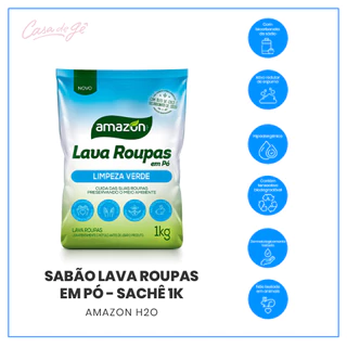 Sabão Lava Roupas em Pó Amazon - Sache