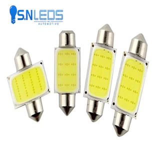 4x Lâmpada Torpedo Leds Cob 31mm 36mm 39mm 42mm Teto Placa