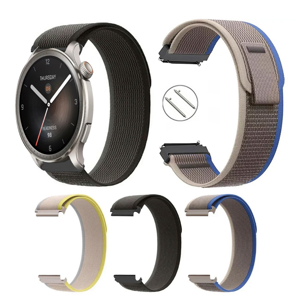 Pulseira 22mm Trail Loop de Nylon para Amazfit Balance de Engate Rapido