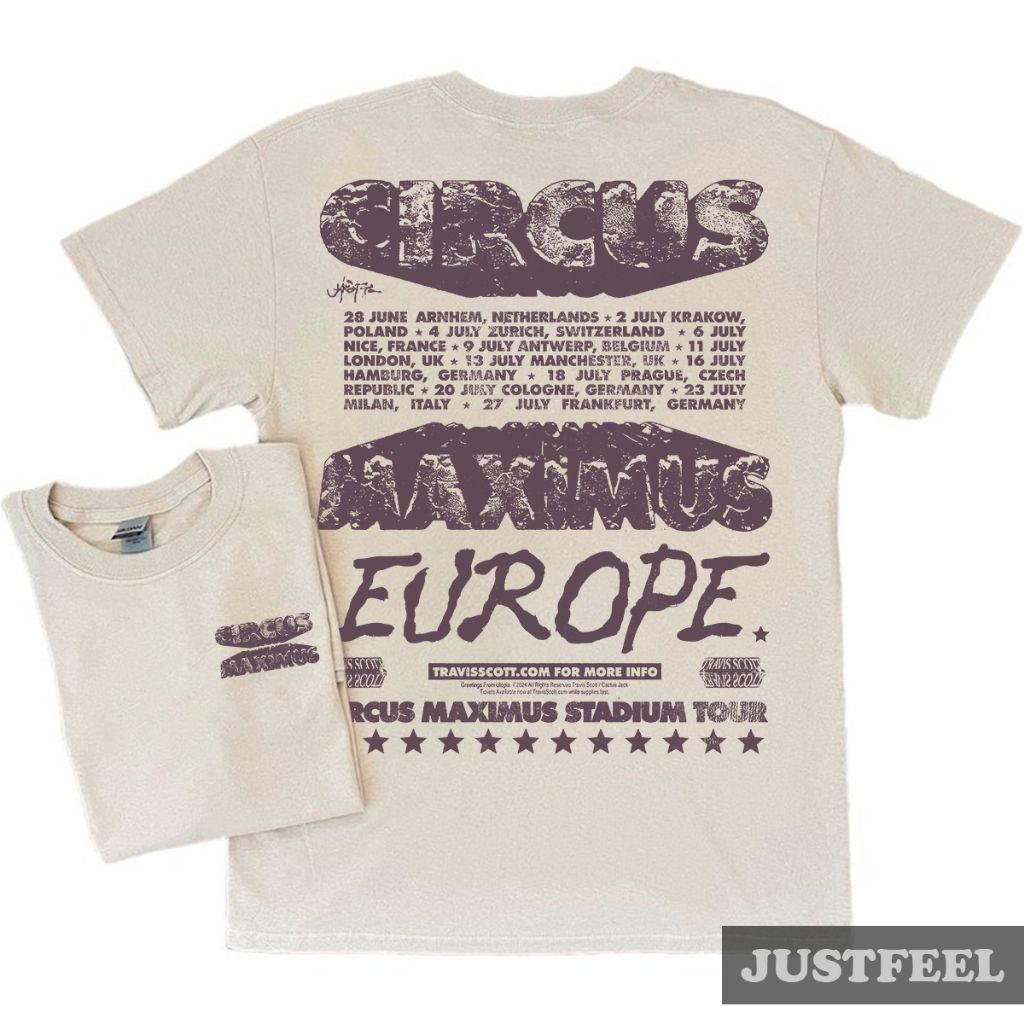 Camiseta T-shirt Unissex CIRCUS MAXIMUS Travis Scott | Shopee Brasil