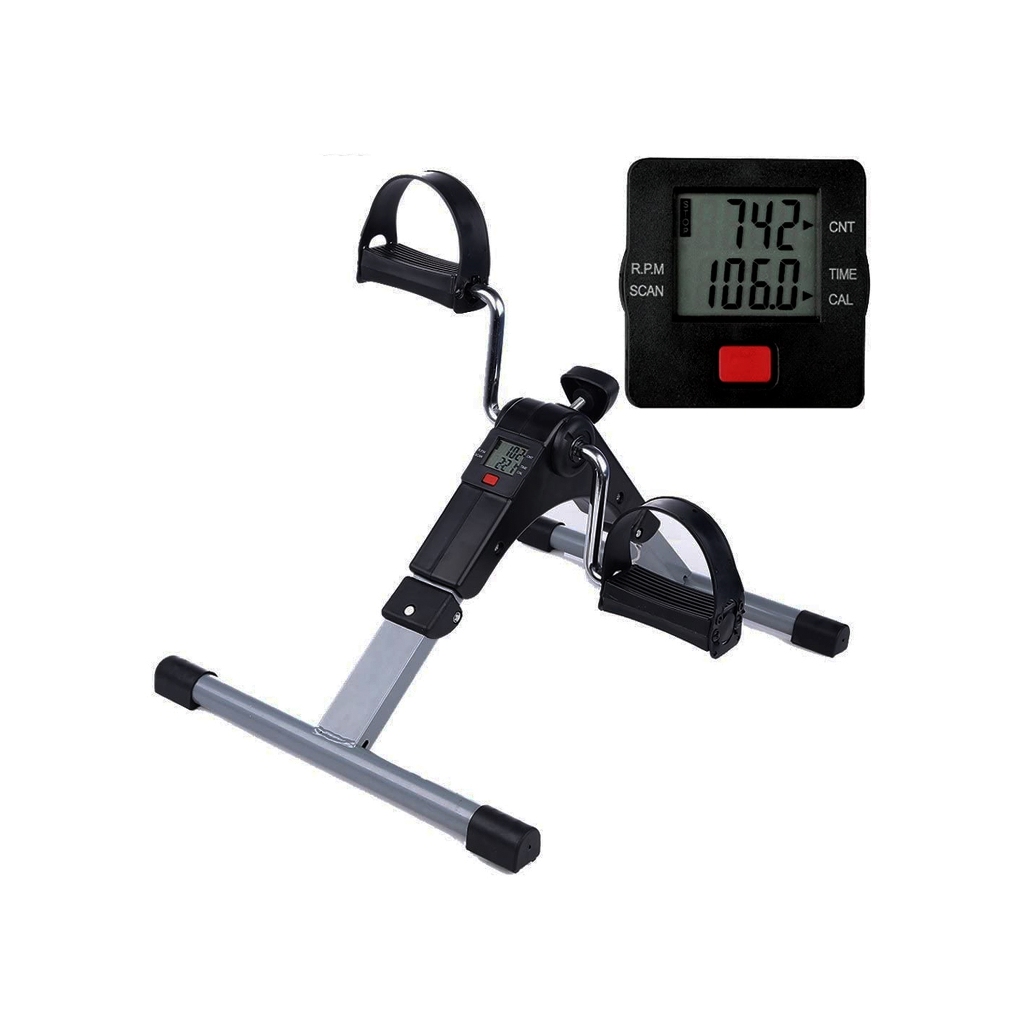 MINI BICICLETA ERGOMÉTRICA COM DISPLAY CICLOERGÔMETRO PARA FISIOTERAPIA E FUNCIONAL