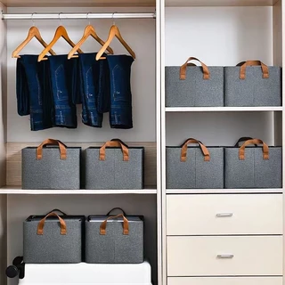 Organizador De Calça Jeans E Organizador De Guarda Roupa Arrumados Para Separador De Roupa