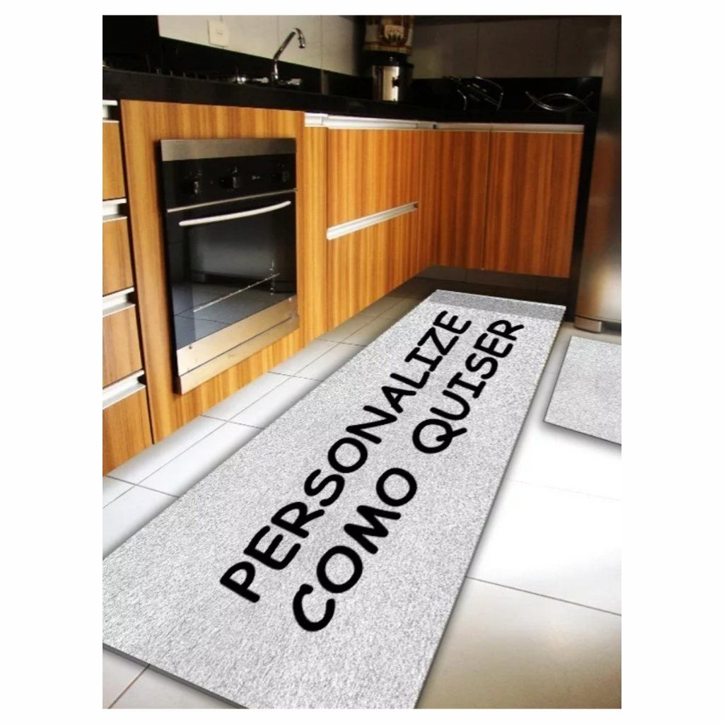 Kit Tapetes Capacho Casa Personalizado 160x40 + 60x40 5mm